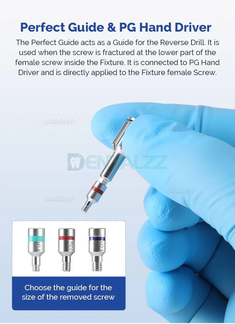 Uniwersalny Zestaw do Usuwania Śrub Implantologicznych Ekstraktor Śrub